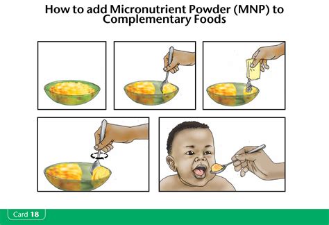 Using a vitamin and mineral powder, mixed into complementary .